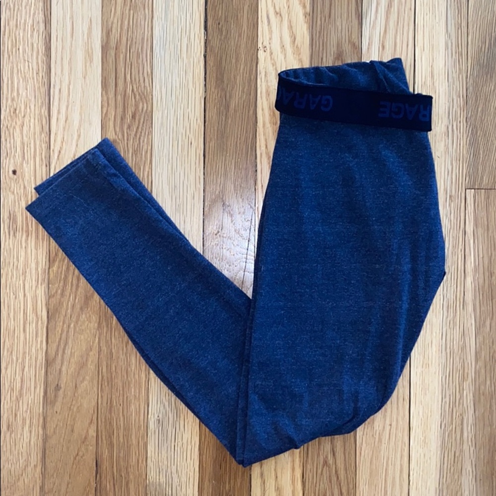 Mid-Rise Dark Blue Leggings